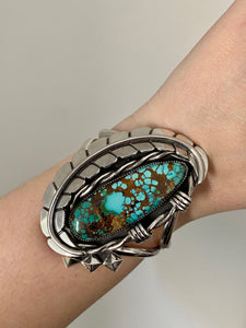 monteuzma royston barbed wire leafy cuff. size: M